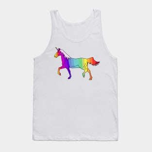 Cute Rainbow Colorful Unicorn Tank Top